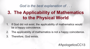 The Applicability of Mathematics
